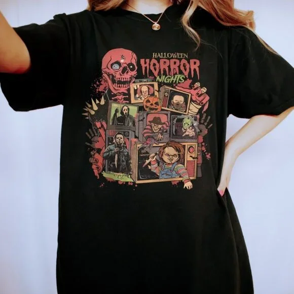 Halloween Horror Nights Shirt, Horror Halloween Shirt, Scary T-shirt - Picture 1 of 4